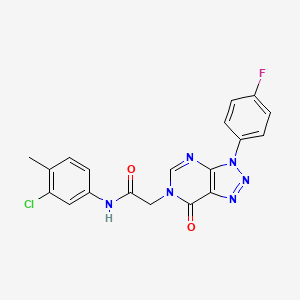 N-(3-chloro-4-methylphenyl)-2-(3-(4-fluorophenyl)-7-oxo-3H-[1,2,3]triazolo[4,5-d]pyrimidin-6(7H)-yl)acetamide