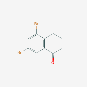 molecular formula C10H8Br2O B2984613 5,7-dibromo-3,4-dihydronaphthalen-1(2H)-one CAS No. 159639-61-9
