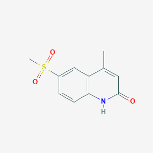 4-Methyl-6-(methylsulfonyl)quinolin-2(1H)-one