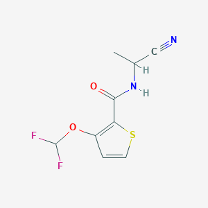 N-(1-Cyanoethyl)-3-(difluoromethoxy)thiophene-2-carboxamide