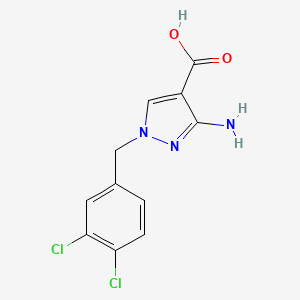 3-amino-1-(3,4-dichlorobenzyl)-1H-pyrazole-4-carboxylic acid