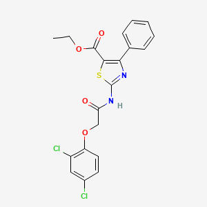 Ethyl 2-(2-(2,4-dichlorophenoxy)acetamido)-4-phenylthiazole-5-carboxylate