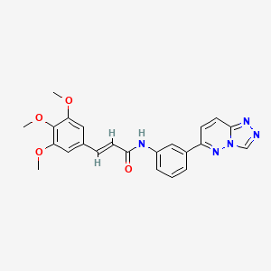 (E)-N-(3-([1,2,4]triazolo[4,3-b]pyridazin-6-yl)phenyl)-3-(3,4,5-trimethoxyphenyl)acrylamide