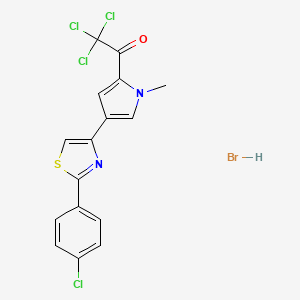2,2,2-trichloro-1-{4-[2-(4-chlorophenyl)-1,3-thiazol-4-yl]-1-methyl-1H-pyrrol-2-yl}ethan-1-one hydrobromide