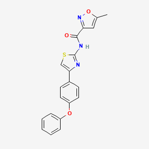 5-methyl-N-(4-(4-phenoxyphenyl)thiazol-2-yl)isoxazole-3-carboxamide