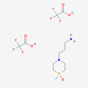 3-(4-Methyl-4-oxo-1,4lambda5-azaphosphinan-1-yl)propan-1-amine;2,2,2-trifluoroacetic acid