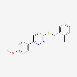 3-(4-Methoxyphenyl)-6-((2-methylbenzyl)thio)pyridazine