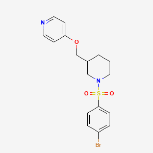4-[[1-(4-Bromophenyl)sulfonylpiperidin-3-yl]methoxy]pyridine