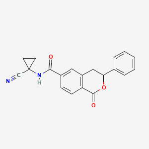 N-(1-Cyanocyclopropyl)-1-oxo-3-phenyl-3,4-dihydroisochromene-6-carboxamide