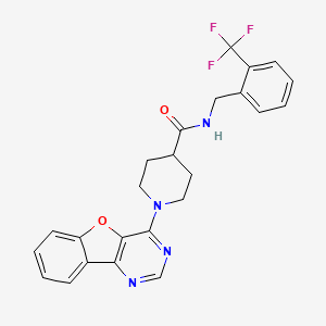 1-([1]benzofuro[3,2-d]pyrimidin-4-yl)-N-[2-(trifluoromethyl)benzyl]piperidine-4-carboxamide
