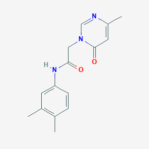 N-(3,4-dimethylphenyl)-2-(4-methyl-6-oxopyrimidin-1(6H)-yl)acetamide