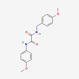molecular formula C17H18N2O4 B2984707 N-(4-methoxybenzyl)-N'-(4-methoxyphenyl)ethanediamide CAS No. 352013-22-0