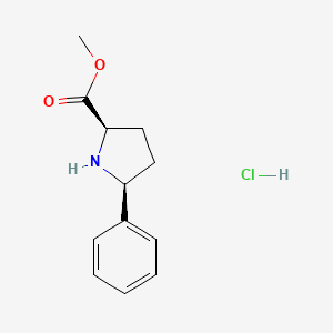 Methyl (2R,5S)-5-phenylpyrrolidine-2-carboxylate hydrochloride