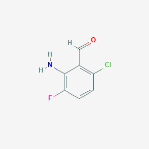 2-Amino-6-chloro-3-fluorobenzaldehyde
