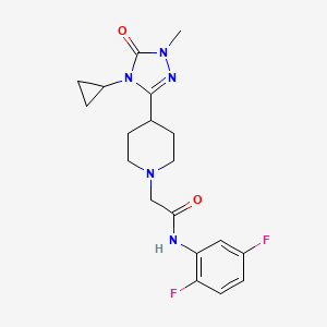 2-[4-(4-Cyclopropyl-1-methyl-5-oxo-1,2,4-triazol-3-yl)piperidin-1-yl]-N-(2,5-difluorophenyl)acetamide