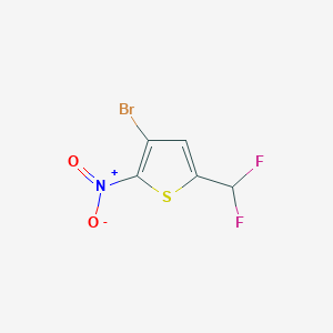 3-Bromo-5-difluoromethyl-2-nitro-thiophene