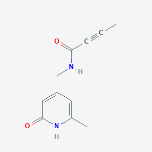 N-[(2-Methyl-6-oxo-1H-pyridin-4-yl)methyl]but-2-ynamide
