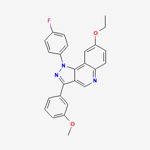 8-ethoxy-1-(4-fluorophenyl)-3-(3-methoxyphenyl)-1H-pyrazolo[4,3-c]quinoline