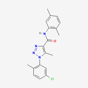 1-(5-chloro-2-methylphenyl)-N-(2,5-dimethylphenyl)-5-methyl-1H-1,2,3-triazole-4-carboxamide