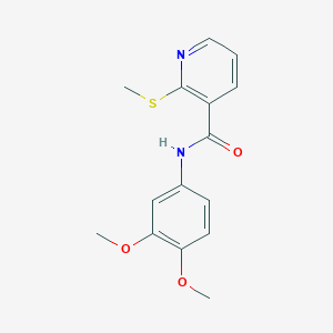 N-(3,4-dimethoxyphenyl)-2-(methylthio)nicotinamide