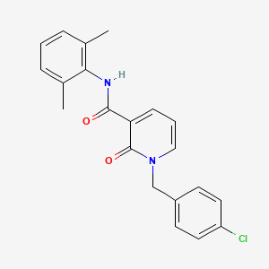 molecular formula C21H19ClN2O2 B2984823 1-[(4-chlorophenyl)methyl]-N-(2,6-dimethylphenyl)-2-oxopyridine-3-carboxamide CAS No. 887447-60-1