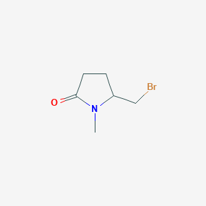 molecular formula C6H10BrNO B2984835 5-(溴甲基)-1-甲基吡咯烷-2-酮 CAS No. 1820674-66-5