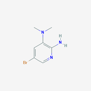 molecular formula C7H10BrN3 B2984841 5-Bromo-N3,N3-dimethylpyridine-2,3-diamine CAS No. 1335059-07-8