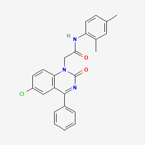 molecular formula C24H20ClN3O2 B2984905 2-(6-chloro-2-oxo-4-phenylquinazolin-1-yl)-N-(2,4-dimethylphenyl)acetamide CAS No. 932457-76-6