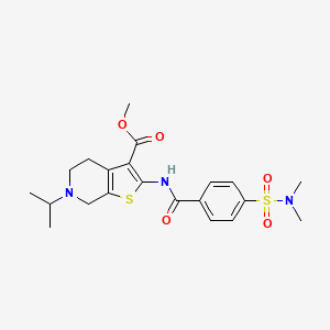 methyl 2-(4-(N,N-dimethylsulfamoyl)benzamido)-6-isopropyl-4,5,6,7-tetrahydrothieno[2,3-c]pyridine-3-carboxylate