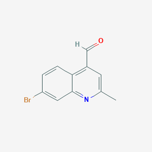 molecular formula C11H8BrNO B2985067 7-Bromo-2-methylquinoline-4-carbaldehyde CAS No. 2248388-06-7