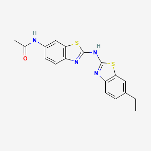 N-(2-((6-ethylbenzo[d]thiazol-2-yl)amino)benzo[d]thiazol-6-yl)acetamide