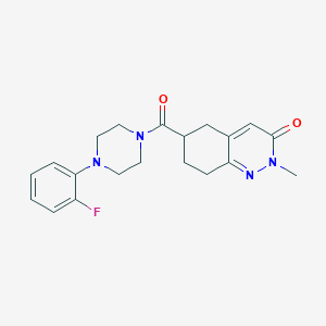 B2985072 6-(4-(2-fluorophenyl)piperazine-1-carbonyl)-2-methyl-5,6,7,8-tetrahydrocinnolin-3(2H)-one CAS No. 1904197-54-1