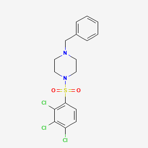 molecular formula C17H17Cl3N2O2S B2985078 1-benzyl-4-(2,3,4-trichlorobenzenesulfonyl)piperazine CAS No. 325813-37-4