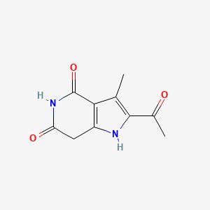 2-acetyl-3-methyl-1H,4H,5H,6H,7H-pyrrolo[3,2-c]pyridine-4,6-dione