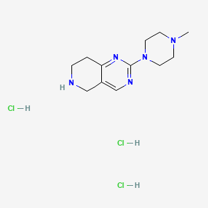 1-methyl-4-{5H,6H,7H,8H-pyrido[4,3-d]pyrimidin-2-yl}piperazine trihydrochloride