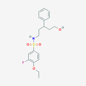 4-ethoxy-3-fluoro-N-(5-hydroxy-3-phenylpentyl)benzenesulfonamide