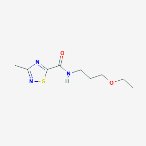 N-(3-ethoxypropyl)-3-methyl-1,2,4-thiadiazole-5-carboxamide