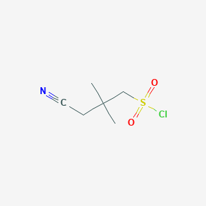 3-Cyano-2,2-dimethylpropane-1-sulfonyl chloride