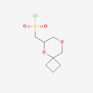 5,8-Dioxaspiro[3.5]nonan-6-ylmethanesulfonyl chloride
