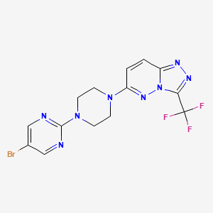 6-[4-(5-Bromopyrimidin-2-yl)piperazin-1-yl]-3-(trifluoromethyl)-[1,2,4]triazolo[4,3-b]pyridazine