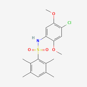 (4-Chloro-2,5-dimethoxyphenyl)[(2,3,5,6-tetramethylphenyl)sulfonyl]amine