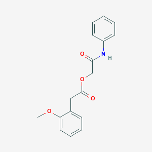 (2-Anilino-2-oxoethyl) 2-(2-methoxyphenyl)acetate