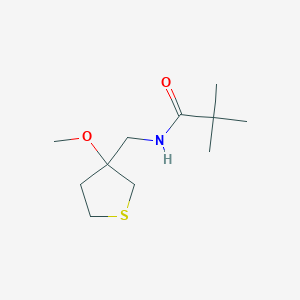 N-((3-methoxytetrahydrothiophen-3-yl)methyl)pivalamide