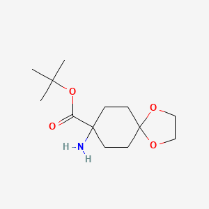 Tert-butyl 8-amino-1,4-dioxaspiro[4.5]decane-8-carboxylate