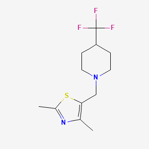 2,4-Dimethyl-5-((4-(trifluoromethyl)piperidin-1-yl)methyl)thiazole