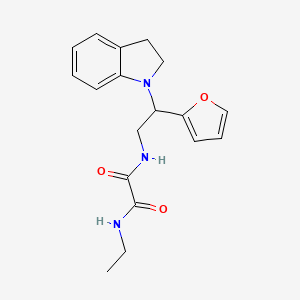 N1-ethyl-N2-(2-(furan-2-yl)-2-(indolin-1-yl)ethyl)oxalamide