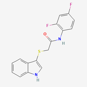 2-((1H-indol-3-yl)thio)-N-(2,4-difluorophenyl)acetamide