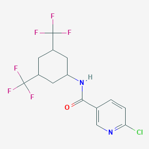 N-[3,5-bis(trifluoromethyl)cyclohexyl]-6-chloropyridine-3-carboxamide