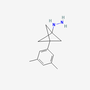 [3-(3,5-Dimethylphenyl)-1-bicyclo[1.1.1]pentanyl]hydrazine