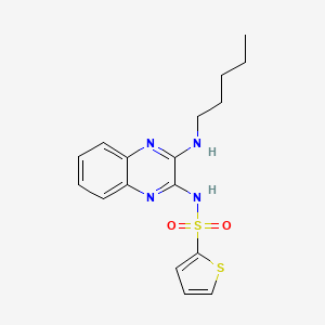 N-[3-(pentylamino)quinoxalin-2-yl]thiophene-2-sulfonamide
